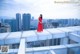 Beauty Crystal Lee ventured into blooming on the roof of a high-rise building (8 photos) P1 No.0b7de7