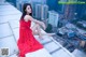 Beauty Crystal Lee ventured into blooming on the roof of a high-rise building (8 photos) P2 No.f47e2b