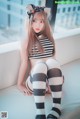 Hanari 하나리, [DJAWA] Catgirl in Stripes Set.01 P13 No.18c3d7 Image No. 67