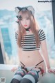 Hanari 하나리, [DJAWA] Catgirl in Stripes Set.01 P14 No.d475e0 Image No. 65